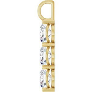 14K Yellow Gold 12x10 mm Oval Pendant Mounting – image 5