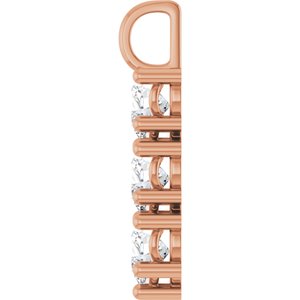 10K Rose Gold 7x7 mm Heart Pendant Mounting – image 5