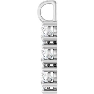 14K X1 White Gold 7x7 mm Heart Pendant Mounting – image 5