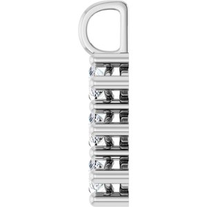 18K White Gold 11x5.5 mm Marquise Pendant Mounting – image 5