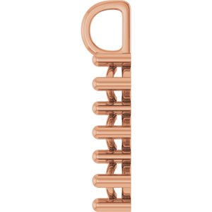 10K Rose Gold 12x6 mm Marquise Pendant Mounting – image 6