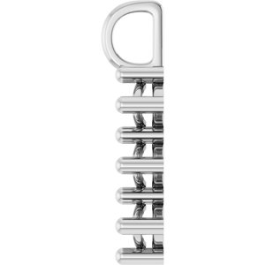 10K White Gold 12x6 mm Marquise Pendant Mounting – image 6