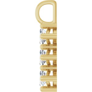 14K Yellow Gold 12x6 mm Marquise Pendant Mounting – image 5