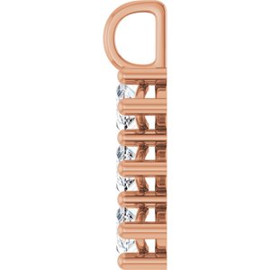 14K Rose Gold 12x6 mm Marquise Pendant Mounting – image 5