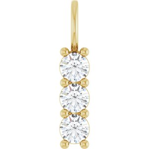 18K Yellow Gold 3.75 mm Round Pendant Mounting