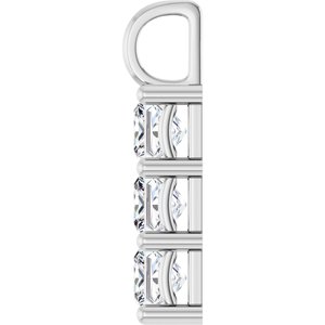 14K X1 White Gold 5.5x5.5 mm Square Pendant Mounting – image 5