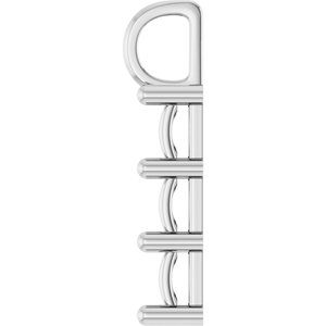 Platinum 5.5x5.5 mm Square Pendant Mounting – image 6