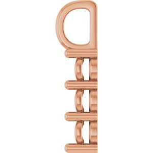10K Rose Gold 3.75 mm Round Pendant Mounting – image 6