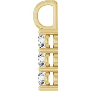10K Yellow Gold 3.75 mm Round Pendant Mounting – image 5