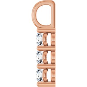 10K Rose Gold 3.75 mm Round Pendant Mounting – image 5
