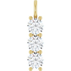 14K Yellow Gold 8.2 mm Round Pendant Mounting