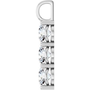 18K White Gold 8.2 mm Round Pendant Mounting – image 5