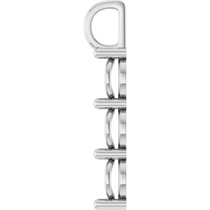 14K X1 White Gold 8.2 mm Round Pendant Mounting – image 6