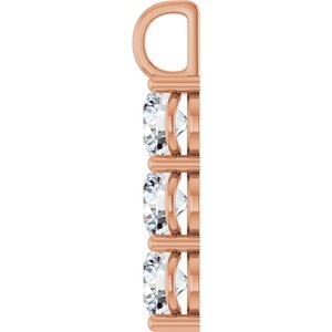 10K Rose Gold 8.2 mm Round Pendant Mounting – image 5