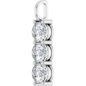 Sterling Silver 8.2 mm Round Pendant Mounting – image 3