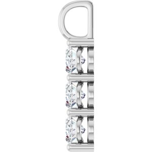 10K White Gold 8x6 mm Oval Pendant Mounting – image 5