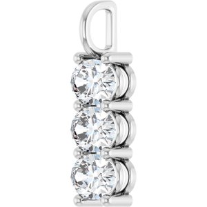 14K X1 White Gold 8x6 mm Oval Pendant Mounting – image 3