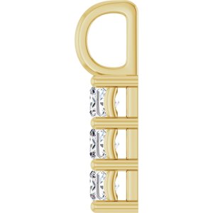 18K Yellow Gold 3.25x3.25 mm Square Pendant Mounting – image 5