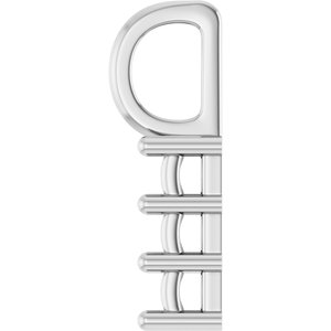 Continuum Sterling Silver 3.75x2.5 mm Emerald Pendant Mounting – image 6