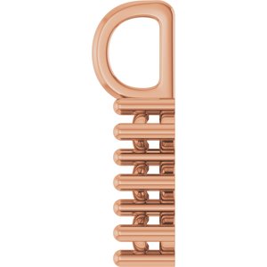 10K Rose Gold 5x3 mm Marquise Pendant Mounting – image 6