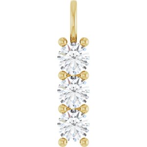10K Yellow Gold 5.8 mm Round Pendant Mounting