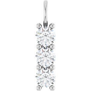 14K White Gold 5.8 mm Round Pendant Mounting