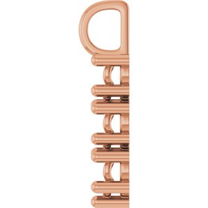 14K Rose Gold 5x5 mm Heart Pendant Mounting – image 6