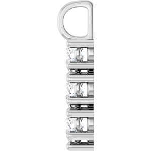 Platinum 5x5 mm Heart Pendant Mounting – image 5