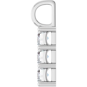 Platinum 6x4 mm Emerald Pendant Mounting – image 5