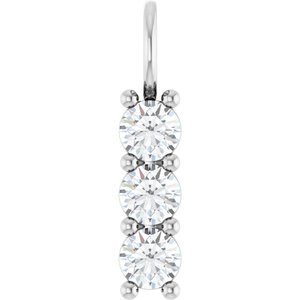 Platinum 4.1 mm Round Pendant Mounting