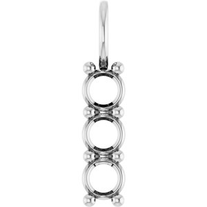 Continuum Sterling Silver 4.1 mm Round Pendant Mounting – image 2