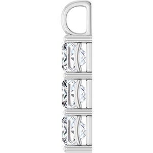 Sterling Silver 8x8 mm Square Pendant Mounting – image 5