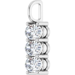 14K X1 White Gold 6.5x4.5 mm Oval Pendant Mounting – image 3
