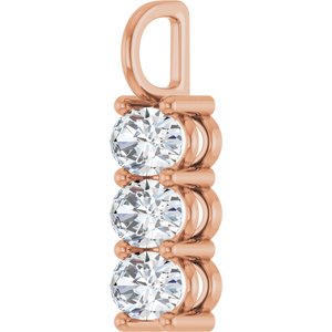 10K Rose Gold 6.5x4.5 mm Oval Pendant Mounting – image 3