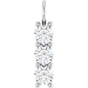 Platinum 6.5 mm Round Pendant Mounting