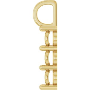 18K Yellow Gold 6.5x4.5 mm Oval Pendant Mounting – image 6