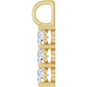 10K Yellow Gold 6.5x4.5 mm Oval Pendant Mounting – image 5