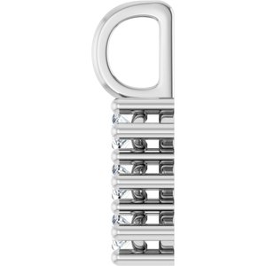 18K White Gold 6x3 mm Marquise Pendant Mounting – image 5
