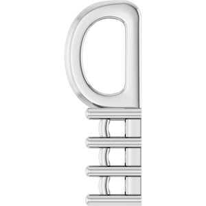 Continuum Sterling Silver 2.25x1.5 mm Straight Baguette Pendant Mounting – image 6