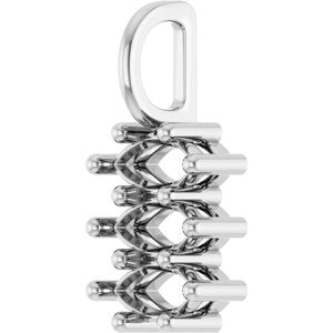 18K White Gold 6x3 mm Marquise Pendant Mounting – image 4