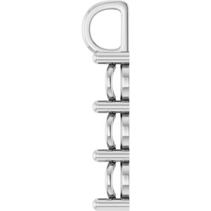 14K X1 White Gold 6.5 mm Round Pendant Mounting – image 6