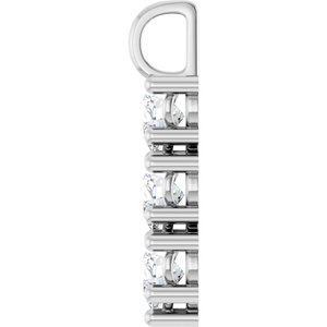 14K White Gold 6.5x6.5 mm Heart Pendant Mounting – image 5