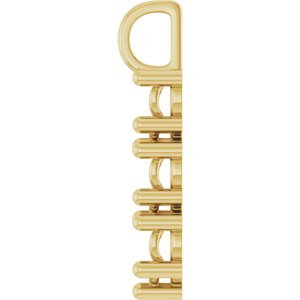 14K Yellow Gold 6.5x6.5 mm Heart Pendant Mounting – image 6