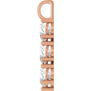 10K Rose Gold 10x10 mm Heart Pendant Mounting – image 5