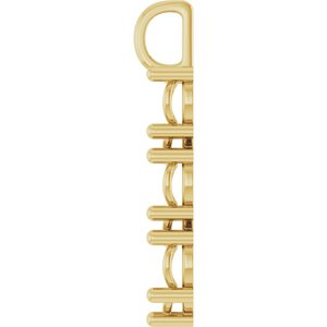 14K Yellow Gold 10x10 mm Heart Pendant Mounting – image 6