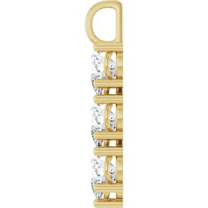 18K Yellow Gold 10x10 mm Heart Pendant Mounting – image 5