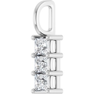 Continuum Sterling Silver 3x3 mm Square Pendant Mounting – image 3