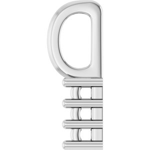 Sterling Silver 3.25x1.5 mm Straight Baguette Pendant Mounting – image 6