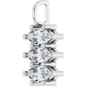 Sterling Silver 8x4.5 mm Marquise Pendant Mounting – image 3