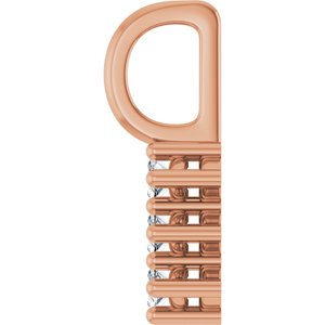 14K Rose Gold 4.25x2.25 mm Marquise Pendant Mounting – image 5